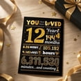 thumbnail image 5 of 80th Birthday Anniversary Black Gold Card, Girl Boys 80th Birthday Decorations , Funny Gifts for Daughter Son Grandson, Nephew, Brother, 5 of 5