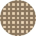 thumbnail image 1 of Ahgly Company Indoor Square Patterned Deep Peach Orange Area Rugs, 3' Square, 1 of 6