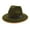 Army Green, variant on MANHUJI Top Hats Woolen Top Hat Jazz Hat Retro Black Edging Woolen Hat Flat Brim Sunshade Big Brim Hat Grace (Beige,One Size)