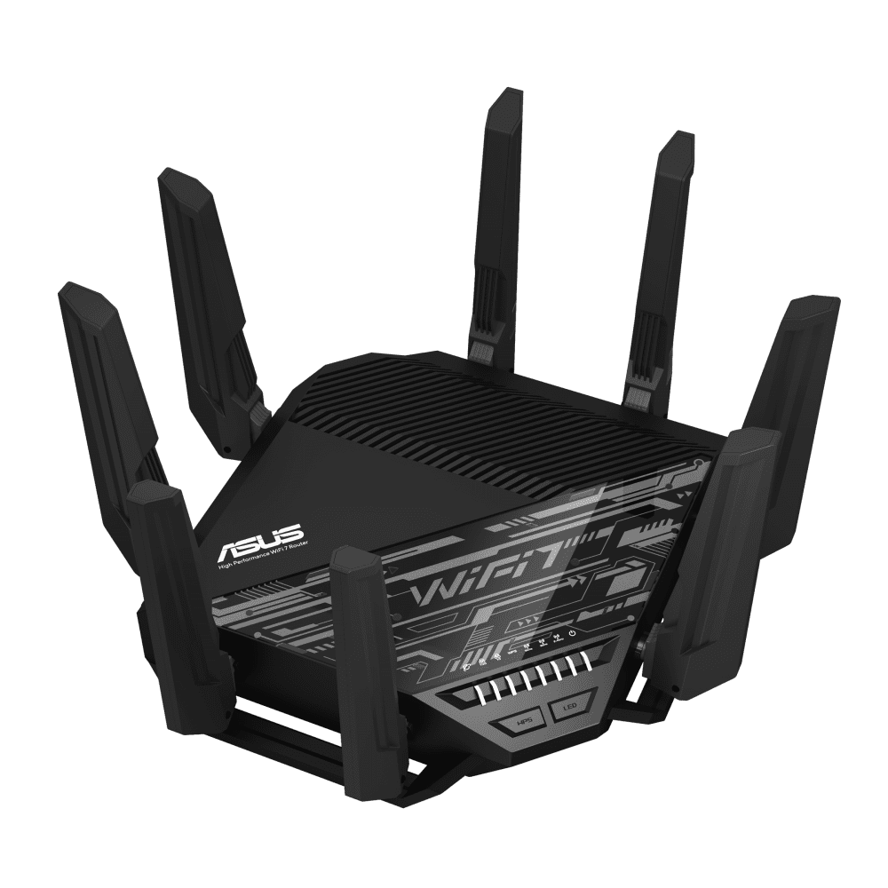 ASUS RT-BE96U Tri-Band WiFi 7 Performance Router, Dual 10G Port, 320Mhz, MLO, Multi-RU puncturing, AiMesh Compatible