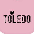thumbnail image 4 of Inktastic Toledo, Ohio Distressed Font Boys or Girls Baby Bib, 4 of 4