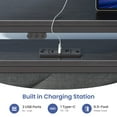 thumbnail image 2 of Greenstell Full LED Bed Frame with Headboard Storage - Charging Station, Dark Grey, 2 of 6