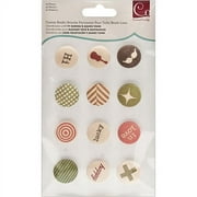 Cosmo Cricket Honky Tonk & TV Dinner Collections, Canvas Brads, 12/pkg