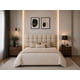 thumbnail image 1 of Cabecera El Bazar Store Linq Queen Beige Moderna abotonada Ajuste de altura, 1 of 5
