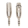 thumbnail image 2 of Adaptador TRS a XLR Nikou 2 piezas 1/4 pulgadas, 2 of 9