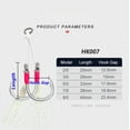 thumbnail image 3 of 4 Pairs Double Assist Hooks Metal Jig Hook Big Game Saltwater Size 2/0-9/0, 3 of 14