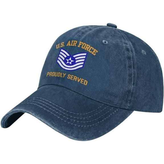 Us Air Force E-6 Technical Sergeant Tsgt E6 Baseball Cap Cotton Cowboy Hat Fashionable for Man Woman Adjustable