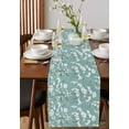 thumbnail image 4 of Cherry Blossoms Table Runner Cotton Linen 36 Inch Holiday Dresser Scarves, Watercolor Flowers Spring Summer Tablerunner for Kitchen Coffee Dining Bedroom Living Room Dinner Scarf Décor 13''x36'', 4 of 9