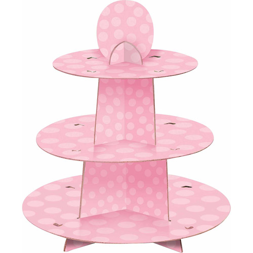Pink Cardboard Cupcake Stand, 1.1ft x 11.75in - image 3 of 3