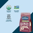 thumbnail image 3 of Lundberg Family Farms - Organic California White Basmati Rice, Pleasant Aroma, Fluffy Texture, Won't Clump When Cooked, Gluten-Free, Non-GMO, USDA Certified Organic, Vegan, Kosher (32 oz, 6-Pack)6, 3 of 6