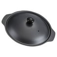 thumbnail image 4 of IBASETOY Iron Casserole Black Cast Iron Cooking Pot with Lid for Home Kitchen Use and Braised Dishes, 4 of 8