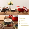 thumbnail image 6 of SKYSONIC Rooster Vintage Fall Pot Holders Trivets, 2 Pcs Heat Resistant Trivets,Autumn Retro Cotton Thread Weave Mats for Hot Pads Pans Pot Bowl Teapot for Kitchen Decor, 6 of 7