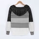 thumbnail image 5 of Gibobby Sudadera larga con cremallera Fashion Women Leopard Patchwork V Cuello de mangas largas Sweater Blouse Tops （Negro， XL), 5 of 5