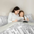 thumbnail image 5 of Castle Fairy Gradient Bling Glitter 3 Pieces Queen Comforter Set for Women Men Teens,Sparkling Sequin Ultra Soft Bedding Sets,Dreamy Princess Bedding Comforter Set,Super Cozy Room Decor, 5 of 8