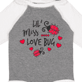 thumbnail image 4 of Inktastic Lil Miss Love Bug with Lady Bug and Hearts Girls Long Sleeve Baby Bodysuit, 4 of 5