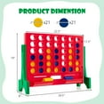thumbnail image 3 of Costway Wall Mounted or Tabletop Giant 4 in a Row Jumbo 4-to-Score Connect Game Set Green, 3 of 10
