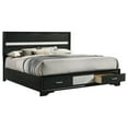 thumbnail image 3 of Miranda 51-inch Wood Eastern King Storage Panel Bed Black, 3 of 9