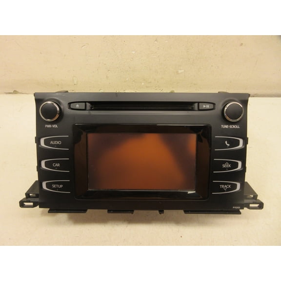 Pre-Owned 16 2016 Toyota Highlander AM FM CD Audio Radio Player Display Screen OEM LKQ - Verify Specific Vehicle Fitment In Description - (Good)