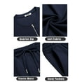 thumbnail image 5 of COOFANDY Men's 2 Pieces Outfits Casual Quarter Zip Polo T Shirt and Shorts Set Athletic Jogging Summer Tracksuit, 5 of 5
