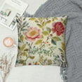 thumbnail image 2 of Nawypu  Decorative Throw Pillow Covers Vintage Floral, Romantic Blossom Rose Flowers Farmhouse Pillowcases Accent Pillow Cushion Cover for Couch Sofa Bed Office Armchair, 2 of 5