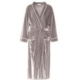 thumbnail image 5 of Seductiva Clearance Sales Women's Lightweight Robe Women's Shawl Collar Bathrobe Plush Long Spa Robe Bathrobe Soft Lightweight, 5 of 7