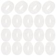 thumbnail image 1 of 10 Paires de Embouts de Branches en Silicone Antidérapants Ronds Confort pour Lunettes (Semi-Transparent), 1 of 6