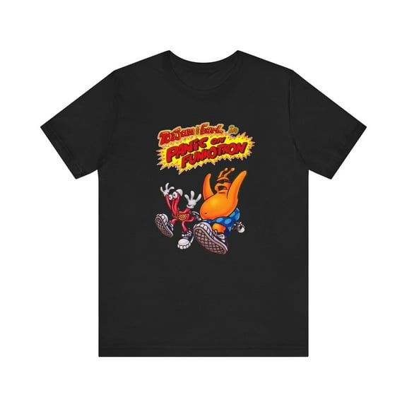 Toejam and Earl Panic on Funkotron Pixel Art Unisex Short Sleeve Tee T-Shirt