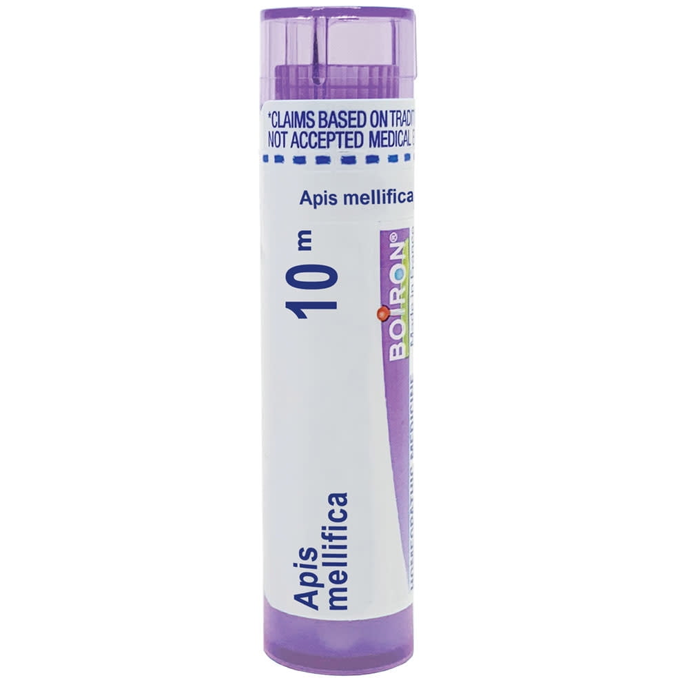 Boiron Apis Mellifica 10M, Homeopathic Medicine for Swelling From Insect Stings Or Allergies Improved By Cold, 80 Pellets