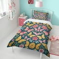 thumbnail image 4 of Flower and Butterfly Duvet Cover and Pillowcase Set for Single Bedding, Bedroom Accessories for Kids Teens, 4 of 5