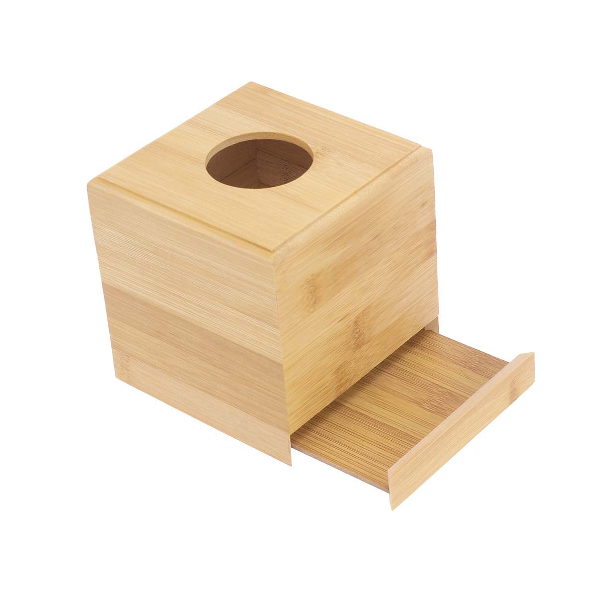 Square Wooden Tissue Box Decorative Desktop Paper Towel Box Cover