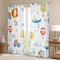 thumbnail image 2 of Homewish Cute Car Truck Black Out Curtains for Kid, Kawaii Helicopter Curtains Pack of 2 (42x63 Each), Cartoon Vehicle Theme Bedroom Curtains, Black Out Curtains Decor, 2 of 6