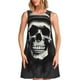 thumbnail image 1 of Balery Magician Hat Skull Vestidos de verano para mujer con estampado: vestido holgado sin mangas, vestido playero informal y cómodo para días calurosos., 1 of 7