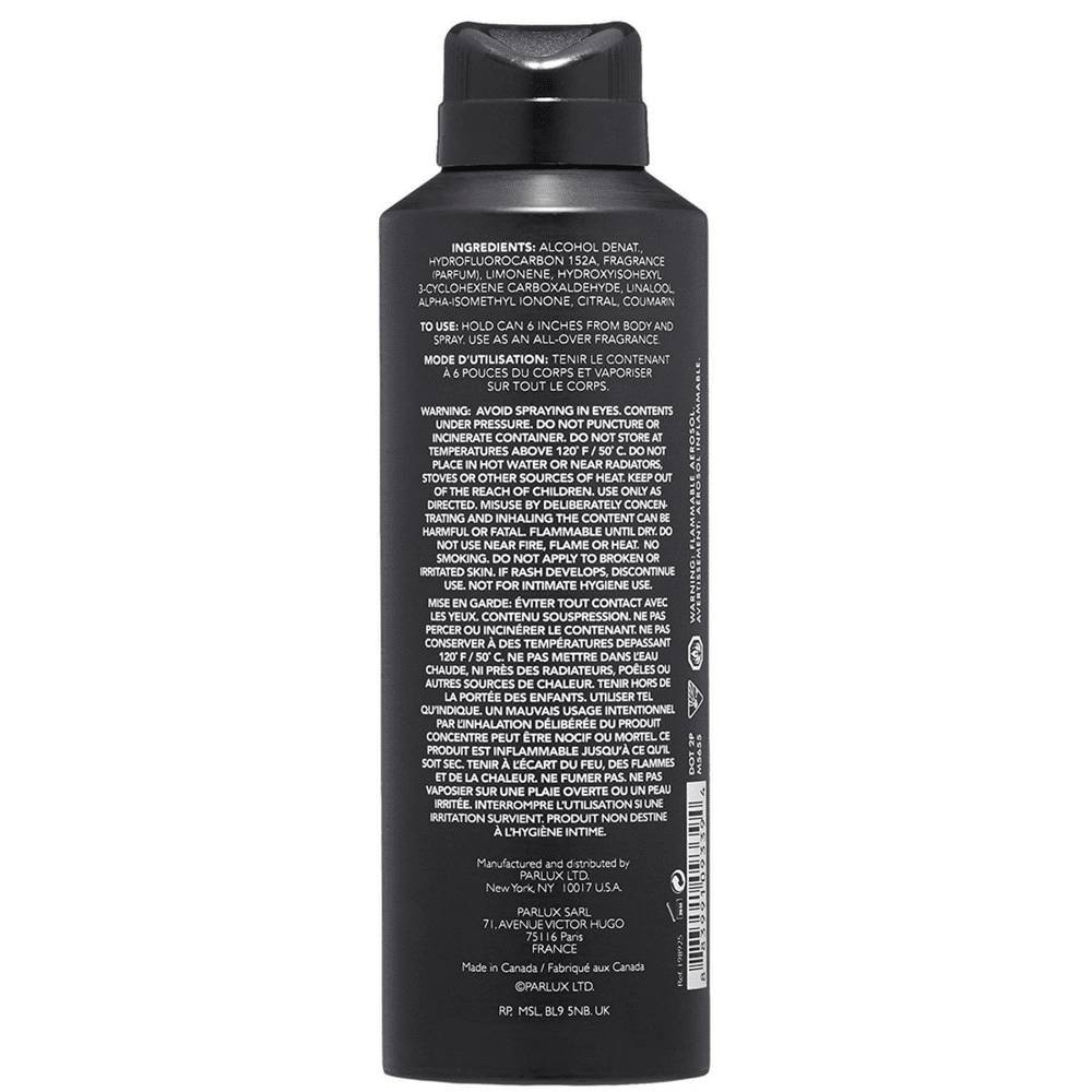 vintage black body spray
