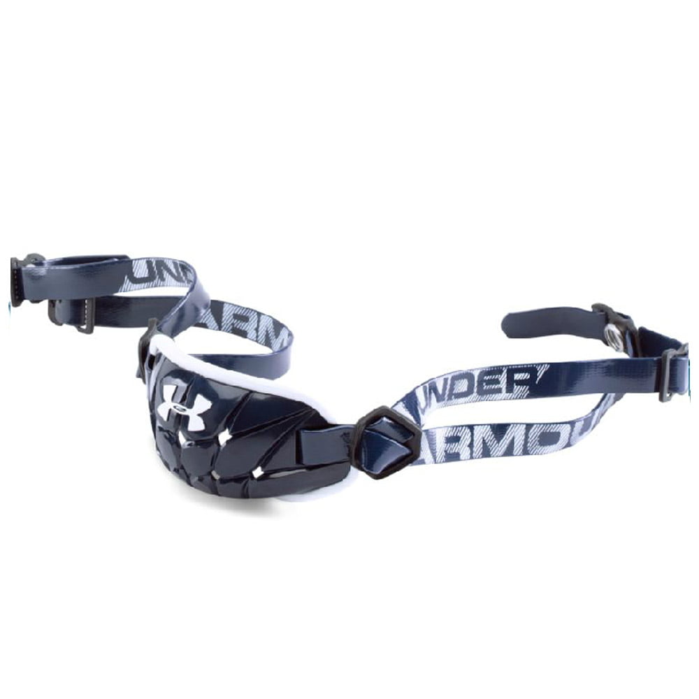 Under Armour Adult UA Gameday Armour Chin Strap Black/Silver Logo 
