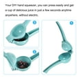 thumbnail image 4 of Uxcell Manual Hand Squeezer Aluminium Alloy Lemon Orange Citrus Juicer Blue, 4 of 6