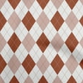 thumbnail image 1 of oneOone Cotton Flex Brown Fabric Check Argyle Diy Clothing Quilting Fabric Print Fabric By Yard 40 Inch Wide, 1 of 5