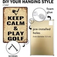 thumbnail image 5 of HELLOYOUNG Vintage Golf Tin Wall Sign, Keep Calm Bar Decor Metal Beer Plaque, Rustic Pub Cafe Home Wall Art with Pre-Drilled Holes for Easy Hanging, 5 of 7