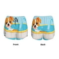 thumbnail image 2 of JUNZAN Cute Dog In Bath Print Women's Athletic Gym Running Shorts with Phone Pockets - Workout Shorts-Small, 2 of 5