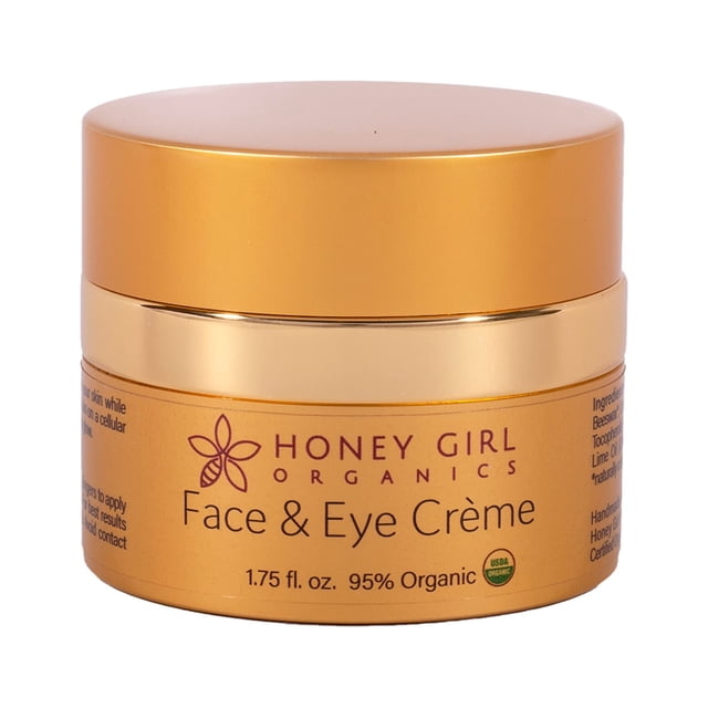 Crema hidratante facial y para debajo de los ojos Honey Girl Organics
