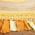 thumbnail image 3 of Indian Handmade Braided Yellow Color Cotton with Natural Jute Round Rugs , Home Decor Carpet Size 8 x 8 Feet Round ( 240 cm x 240 cm), 3 of 4