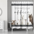 thumbnail image 2 of Creative Products Animal Group Office 71x74 Shower Curtain, 2 of 2