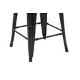 thumbnail image 3 of Howard 24inch Metal Assembled Counter Stool, Set of 4, Black Color for Indoor, 3 of 7