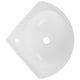 thumbnail image 5 of ColoMX Lavabo pequeño para baño: lavabo de pared, lavabo triangular flotante de esquina, lavabo de tocador con orificio para grifo para baños domésticos., 5 of 7