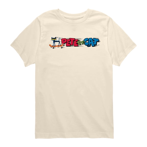 Pete the Cat - Ptc Skateboard - Youth Boys Short Sleeve Graphic T-Shirt
