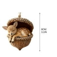 thumbnail image 3 of Loyerfyivos Forest Animal Acorn Ornaments, Cozy Forest Christmas Ornaments, 2026 Pine Cone Animal Decoration, Woodland Creature Figurine, Acrylic Hanging Ornament Home Party Decor, 3 of 7