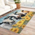 thumbnail image 1 of Cow Rug for Living Room - 6x9 Rug - Cow Rug - Funny Farm Animal Area Rug - Farmhouse Sunflower Dairy Cow Rugs - Rustic Country Cattle Carpet, 1 of 7