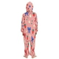 thumbnail image 3 of Soft Big Kids Onesie Pajamas Cozy Loose-Fit Jumpsuits for kids with Pockets for Christmas Lounge & Play Bows and Strawberries Pattern, 3 of 8