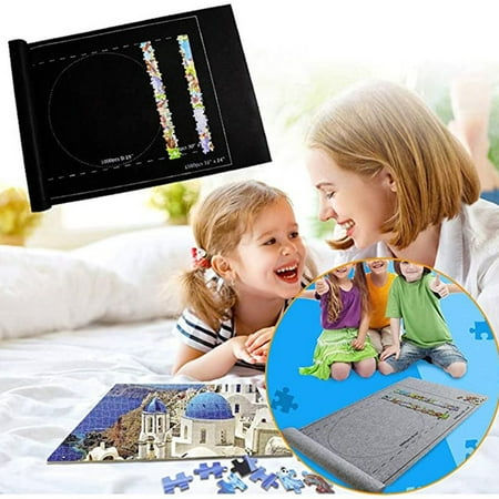 Becko Puzzle Roll Jigsaw Storage Felt Mat, Jigroll Up to ...