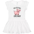 thumbnail image 3 of Inktastic This Little Piggy Loves Daddy- Cute Girls Toddler Dress, 3 of 5