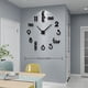 thumbnail image 3 of 1pc 40in 3D DIY Frameless Large Wall Clocks, Living Room Extra Large Wall Clock Stickers, Decorative Giant Silent Wall Clock Kit For House Office Decoration, 3 of 4
